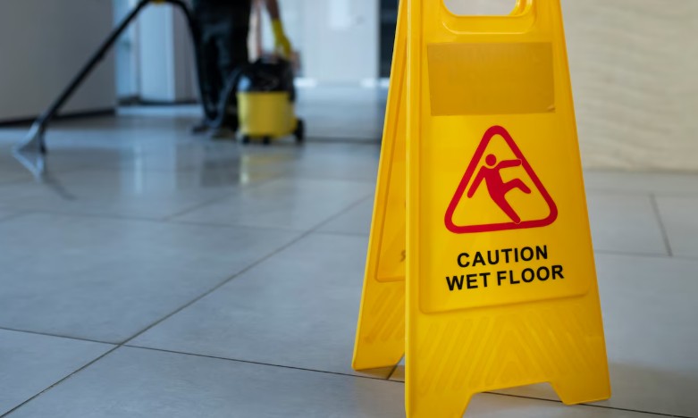 Riesgos de resbalones y caídas