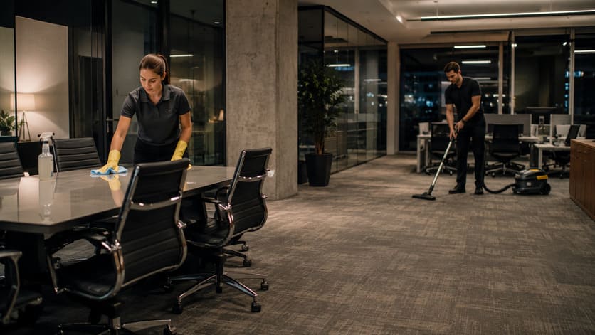 Limpieza de oficinas grandes en Barcelona