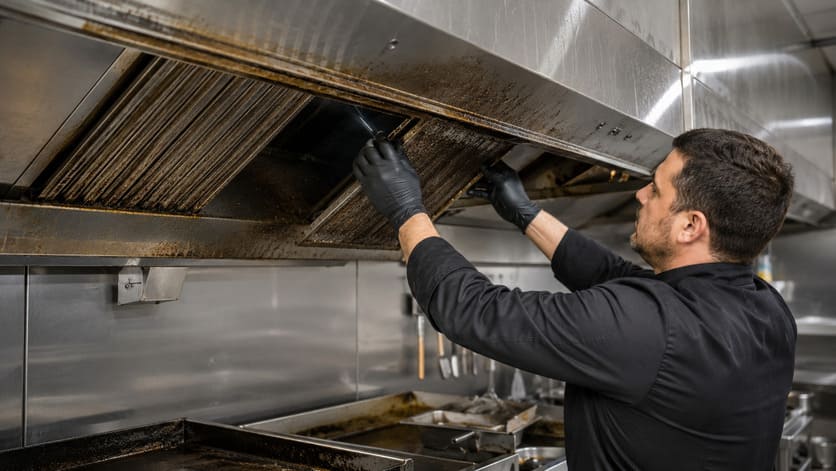 Limpieza de campanas extractoras en cocinas de restaurantes de Barcelona